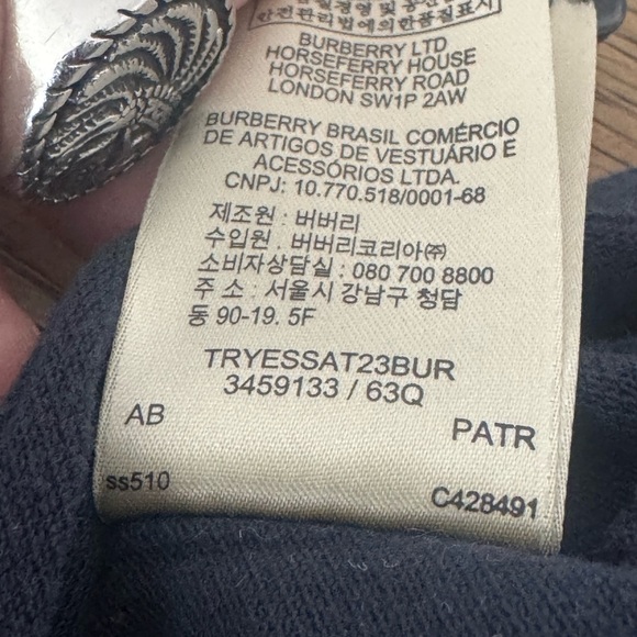 Burberry Brit Embroidered Nova Check Placket Short Sleeve Polo  3459133 Size XS - Picture 9 of 11